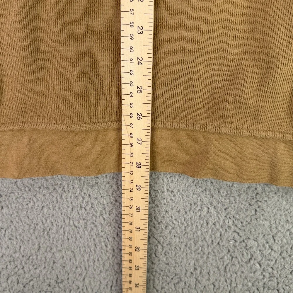 Vintage Nike Hoodie Mens XL Tan Brown Grey Tag Side Zip Pullover Y2K‎